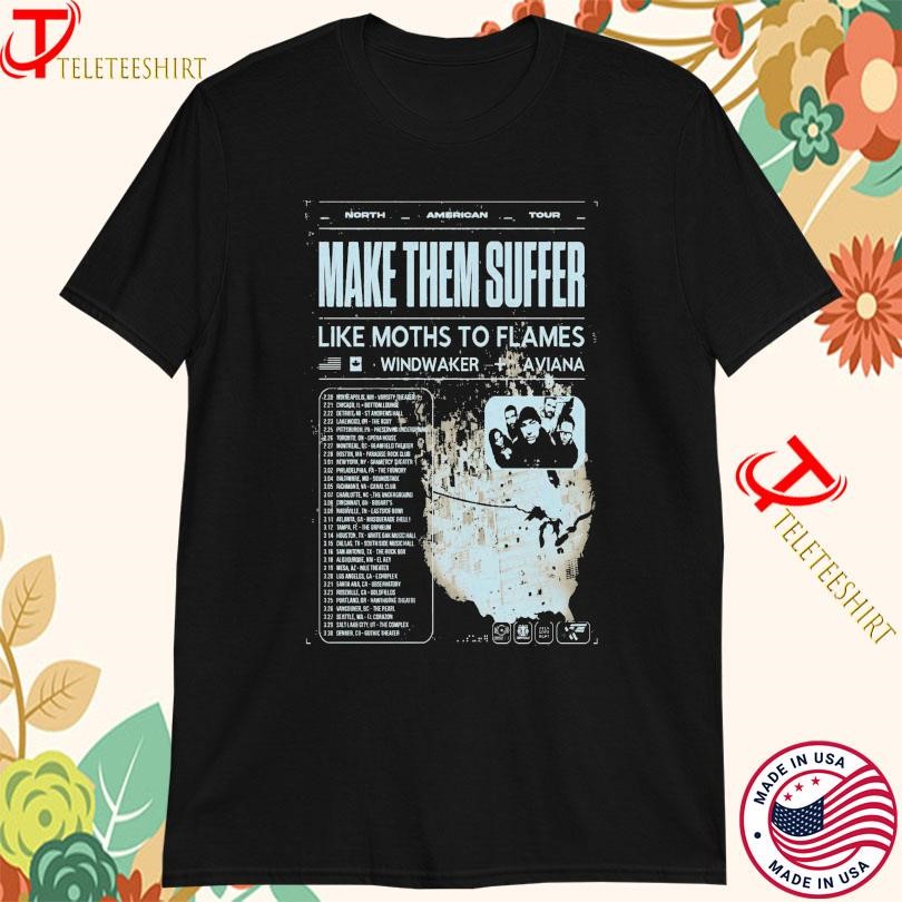 Windwaker And Shirt, Windwaker And Aviana Like Moths To Flames 2025 Tour T-Shirt