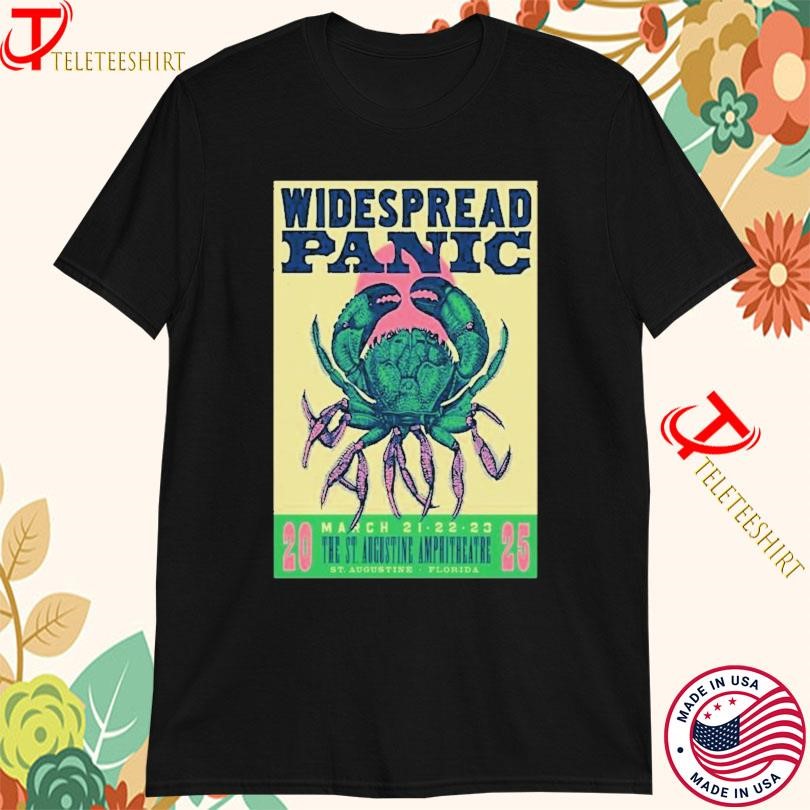 Widespread Panic Shirt, Widespread Panic St Augustine Fl March 21-23 2025 Tour T-Shirt