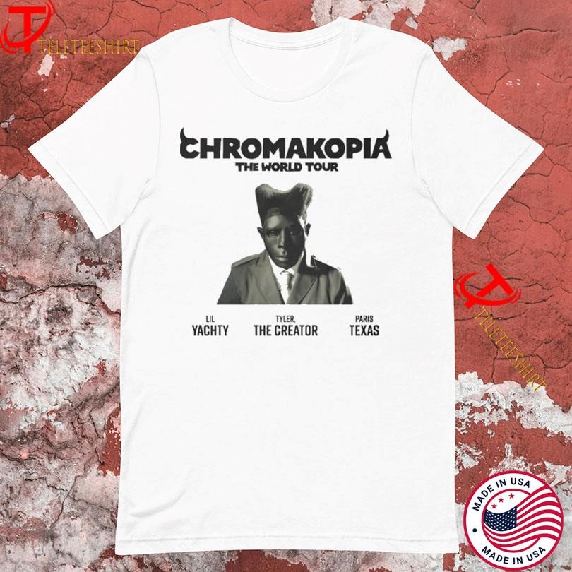 Tyler The Shirt, Tyler The Creator Chromakopia Lil Yachty Paris Texas The World Tour 2025 T-Shirt