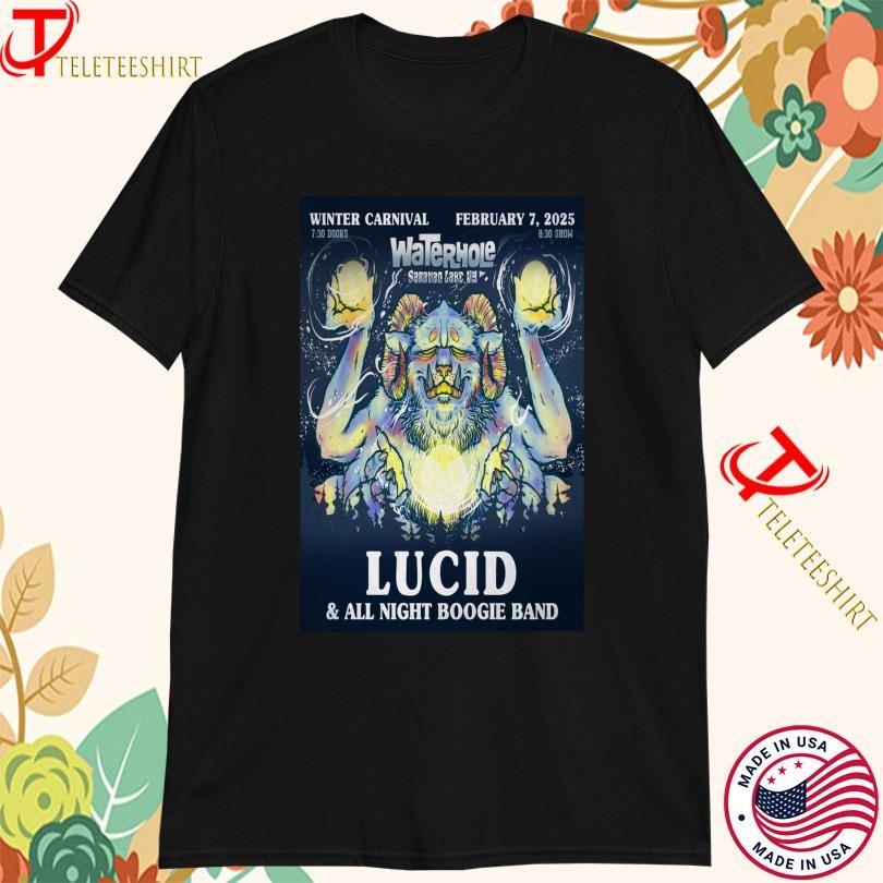 Water Hole Shirt, Water Hole The Waterhole In Saranac Lake, Ny Feb 7 2025 Tour T-Shirt