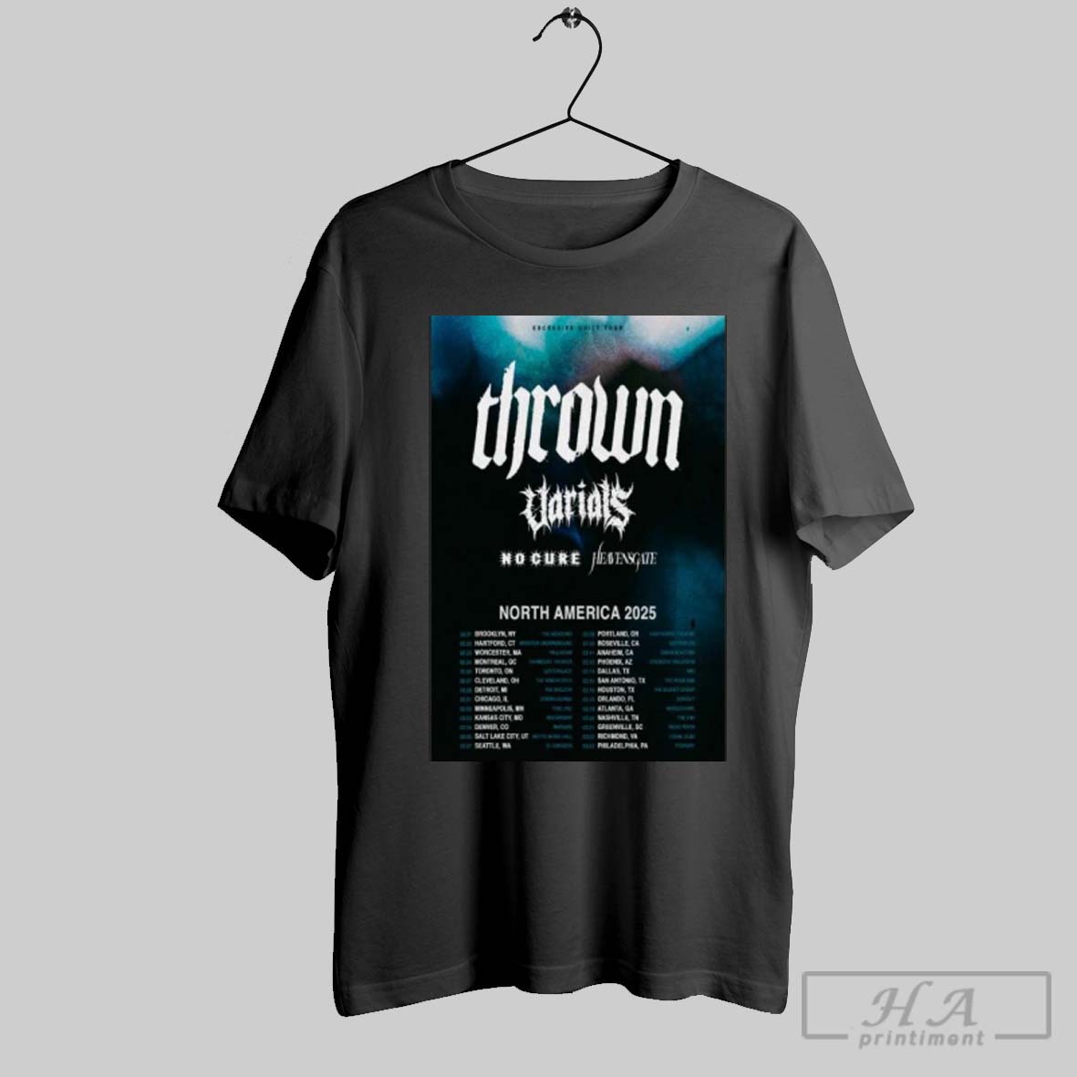 Thrown North Shirt, Official Thrown North America Tour 2025 Shirt