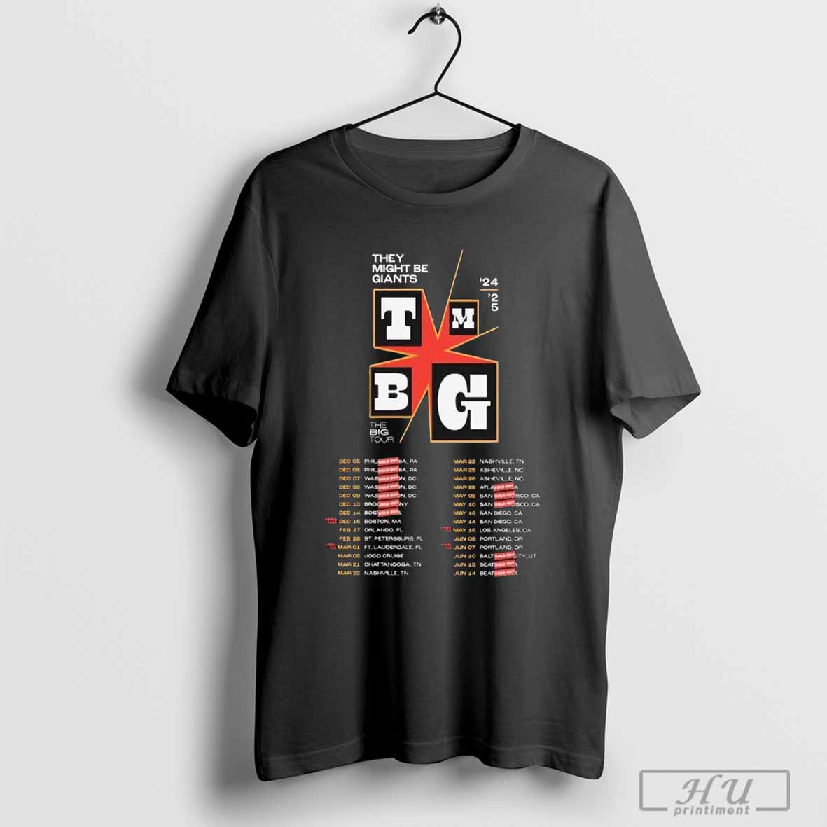 They Might Shirt, They Might Be Giants The Big Tour 2024 2025 T Shirt