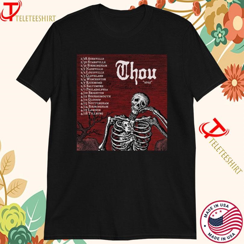 Thou Winter Shirt, Thou Winter & Spring 2025 Tour Skeleton T-Shirt