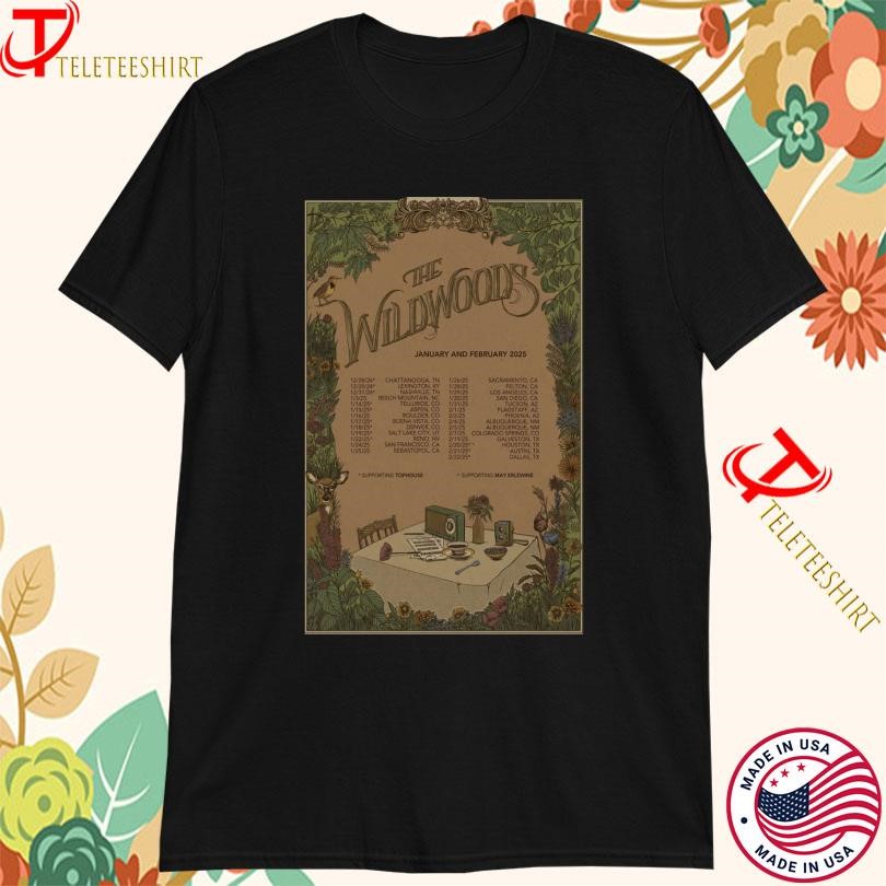 The Wildwoods Shirt, The Wildwoods January And February 2025 Tour T-Shirt