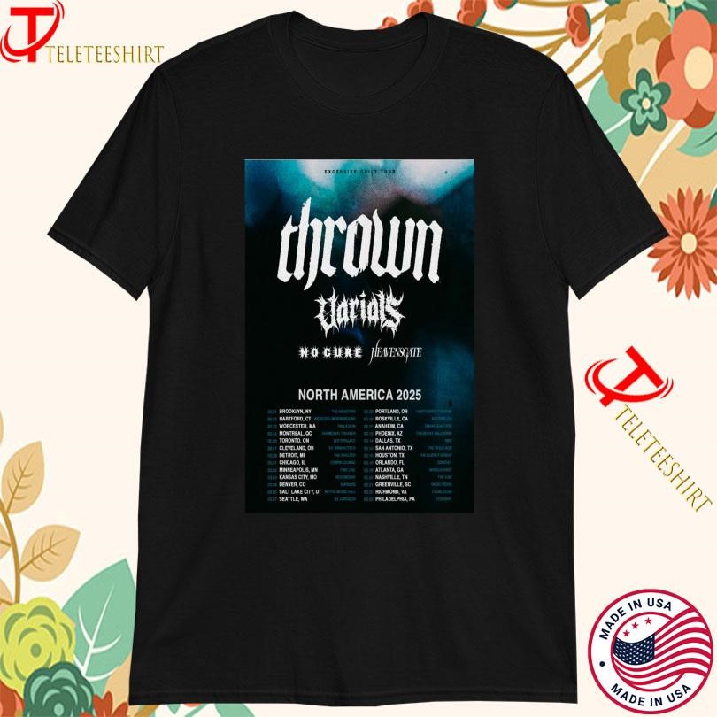 Thrown Uarials Shirt, Thrown Uarials North America Tour 2025 T-Shirt