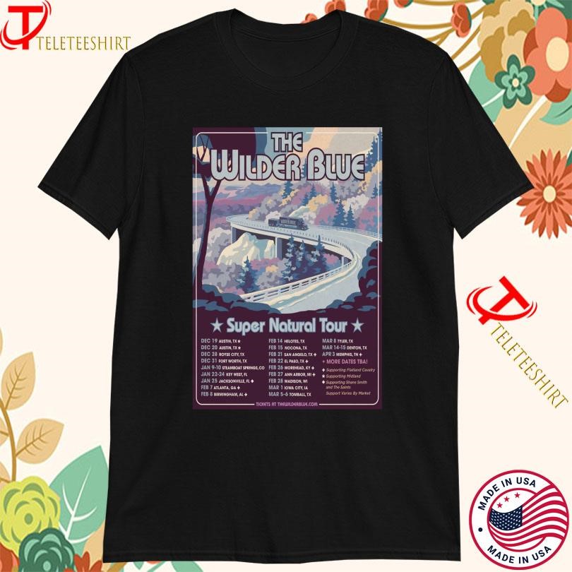 The Wilder Shirt, The Wilder Blue Dec & Jan Blue Super Natural Tour 2025 T-Shirt