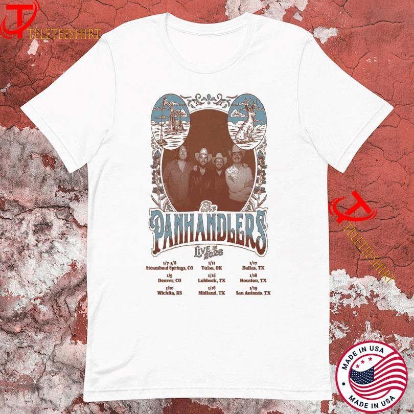 The Panhandlers Shirt, The Panhandlers Live In 2025 Tour T-Shirt