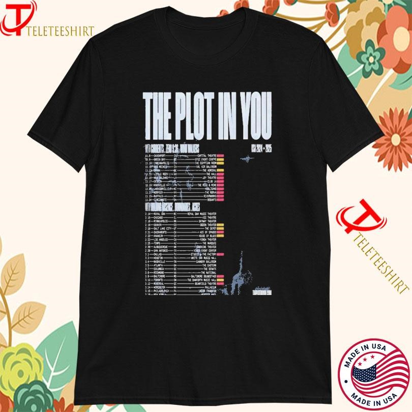The Plot Shirt, The Plot In You With Currents Zero Us 2024-2025 Tour T-Shirt