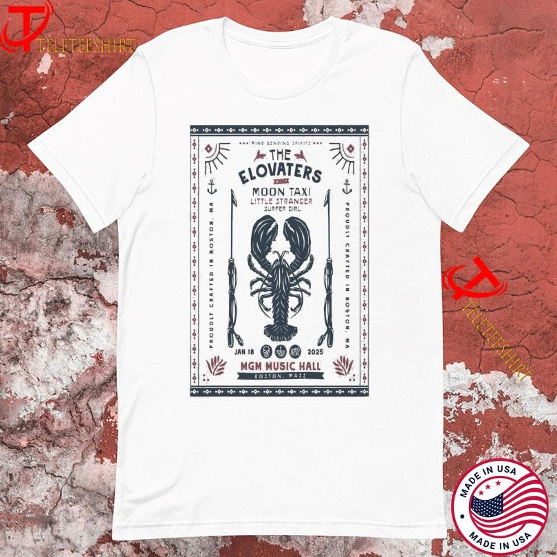 New The Elovaters Shirt, The Elovaters January 18 2025 Mgm Music Hall At Fenway In Boston Ma Tour T-Shirts
