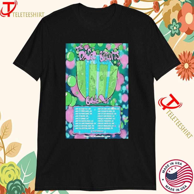 The Disco Shirt, The Disco Biscuits Bubble 2025 Tour T-Shirts