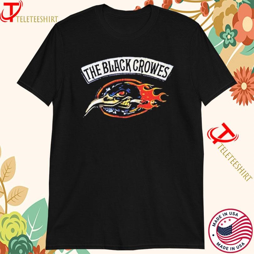 The Black Shirt, The Black Crowes Crow Flames World Tour T-Shirt