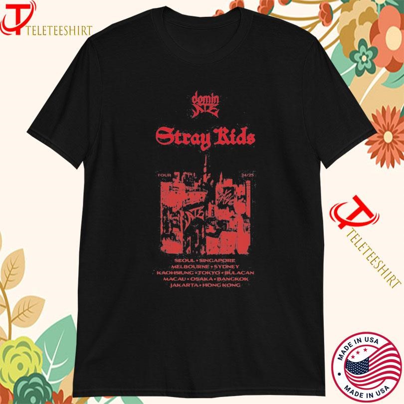 Stray Kids Shirt, Stray Kids Dominate World Tour 2024 2025 T-Shirt