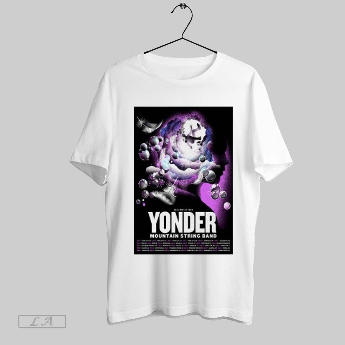 Show Yonder Shirt, Official Show Yonder Mountain String Band Winter Tour 2025 T Shirt 3
