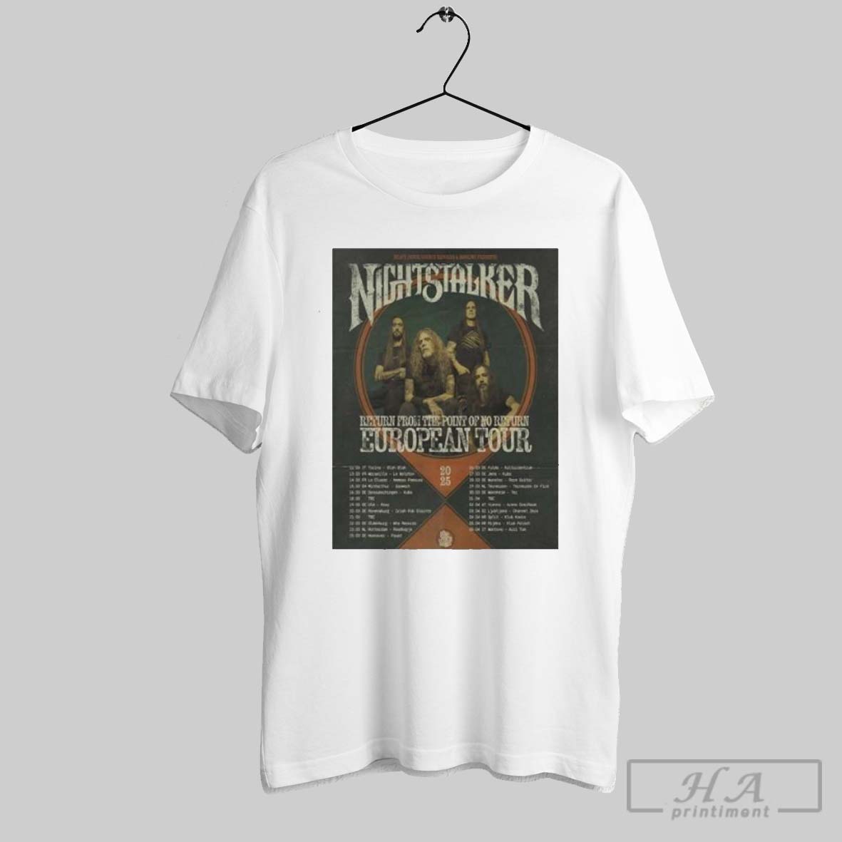 New Tokio Hotel The Tour Europe United Kingdom 2025 Tokio Hotel Black Shirt Dm02