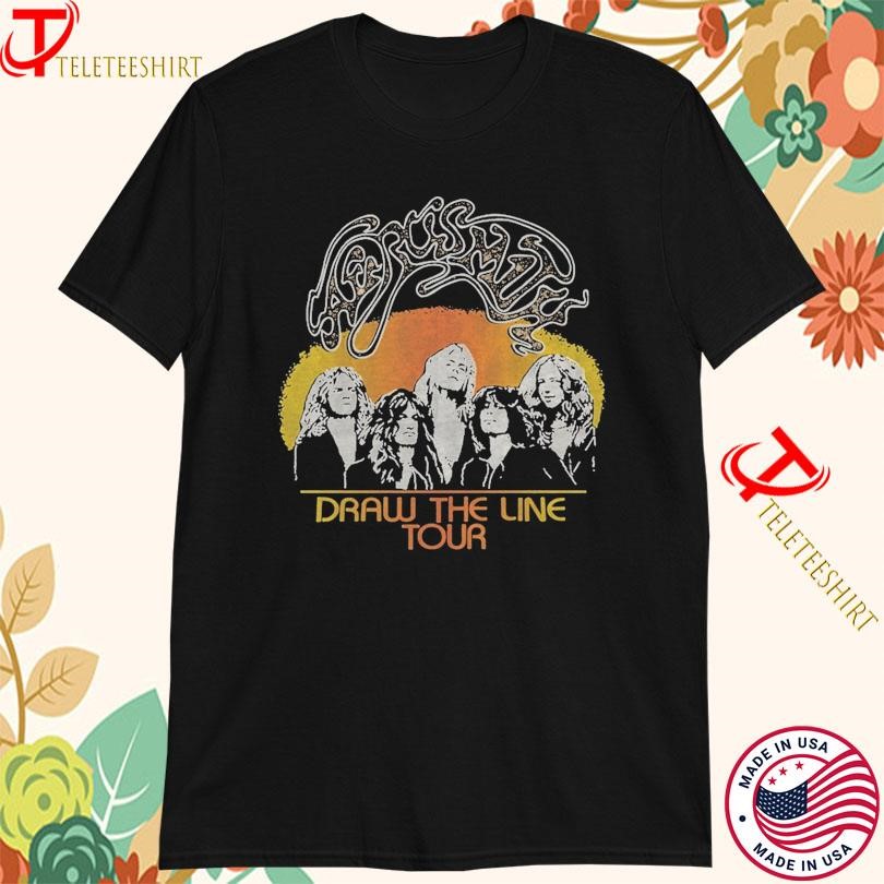 Aerosmith Draw Shirt, Aerosmith Draw The Line Tour In Concert T-Shirts