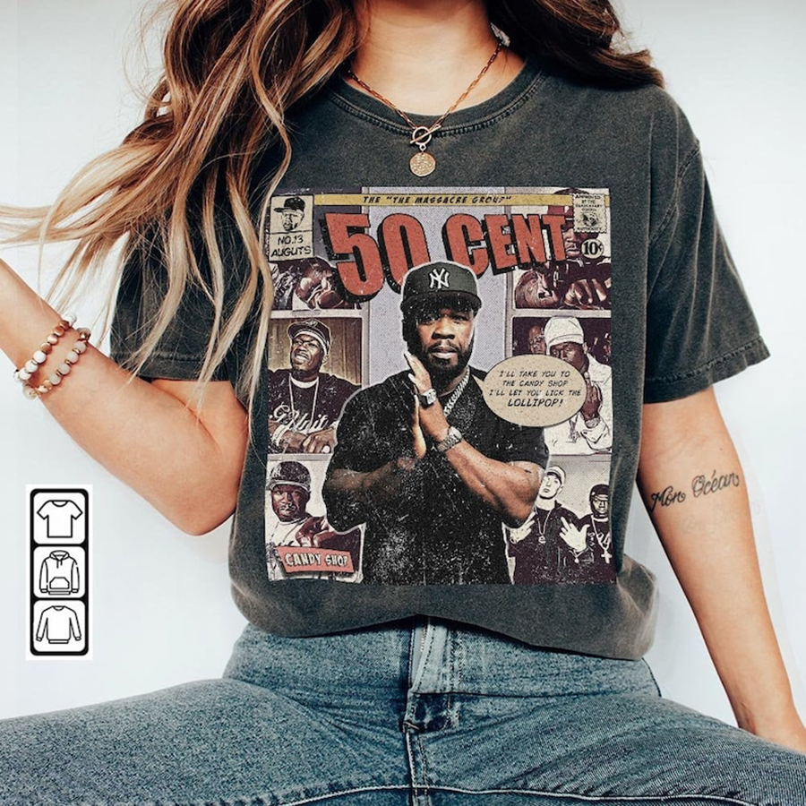 50 Cent Comic Shirt, 50Cent Tour Shirt