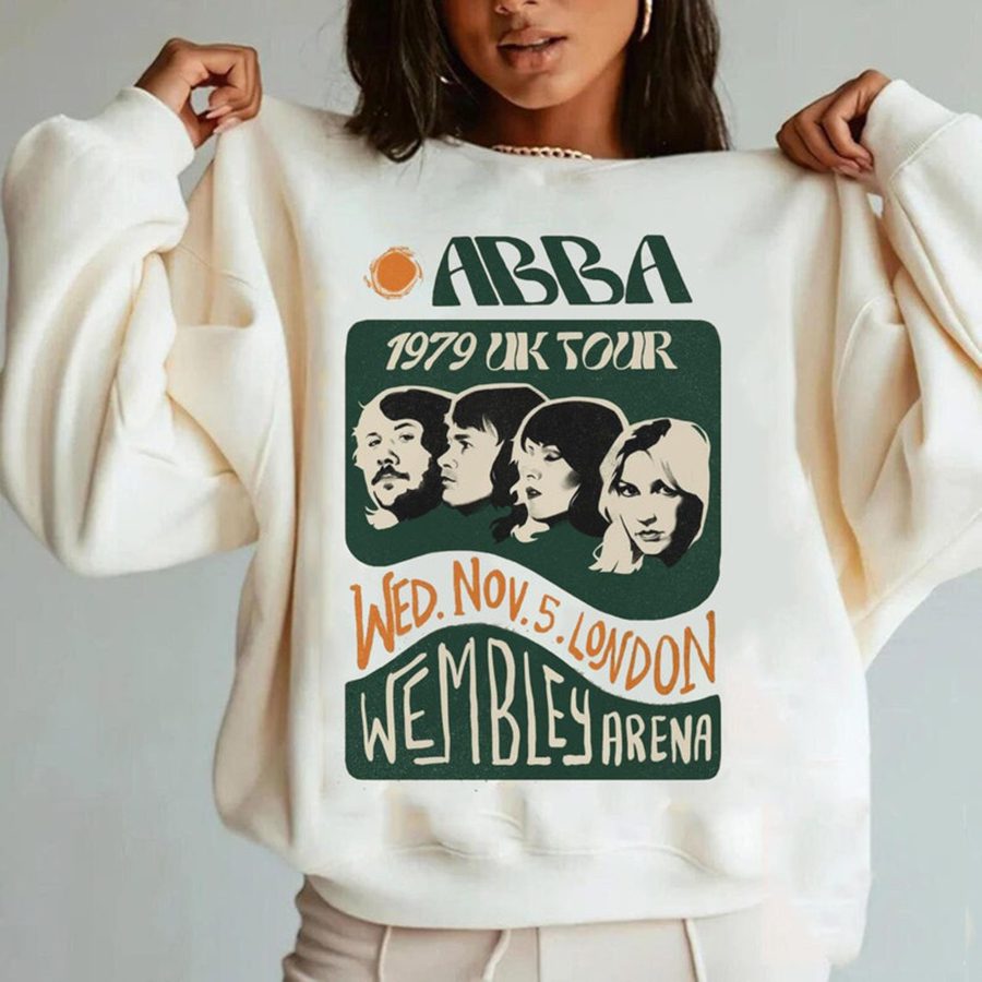 Abba 1979 Uk Tour Sweatshirt, Abba Tee