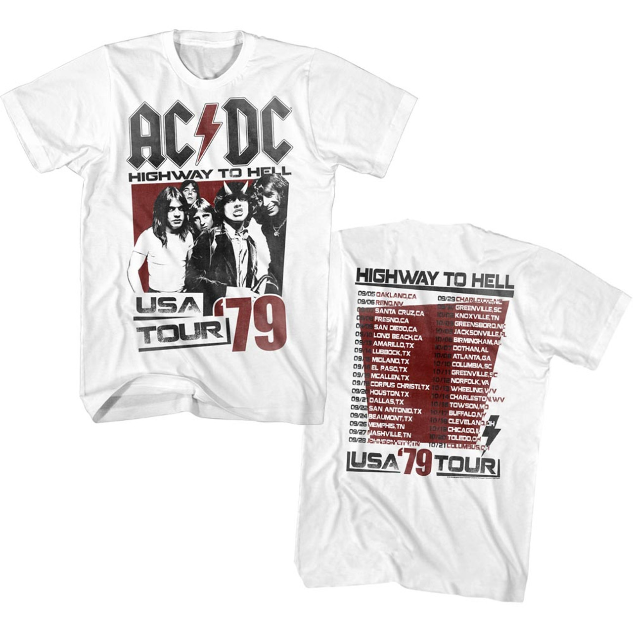 acdc fb highway to hell 1979 usa tour t shirt 4023 ednd9