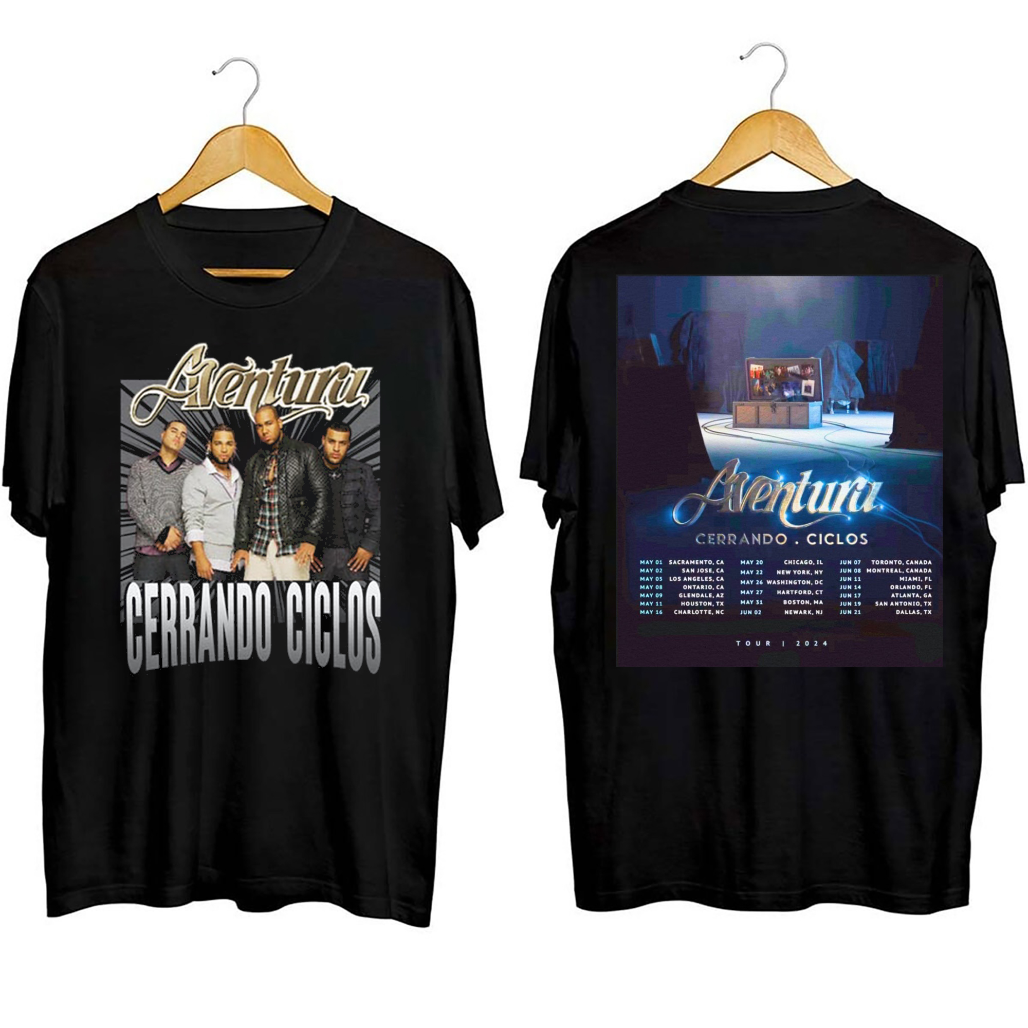 Aventura 2024 Tour Shirt, Cerrando Ciclos 2024 Shirt, Premium Shirt, Ablum Music Shirt, Fan Shirt, Tour Shirt