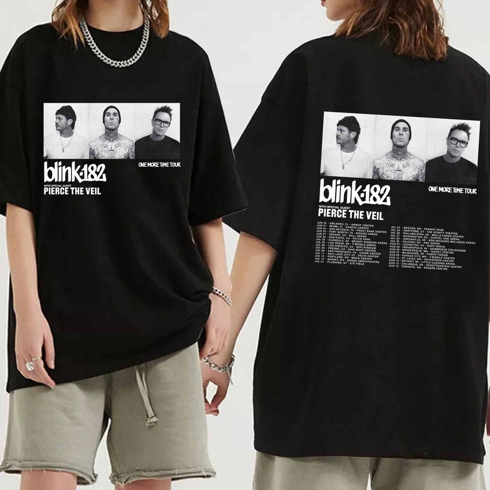 B182 One More Time 2024 Tour Shirt, B182 Band Fan Shirt, B182 World Tour Shirt, B182 2024 Concert Shirt