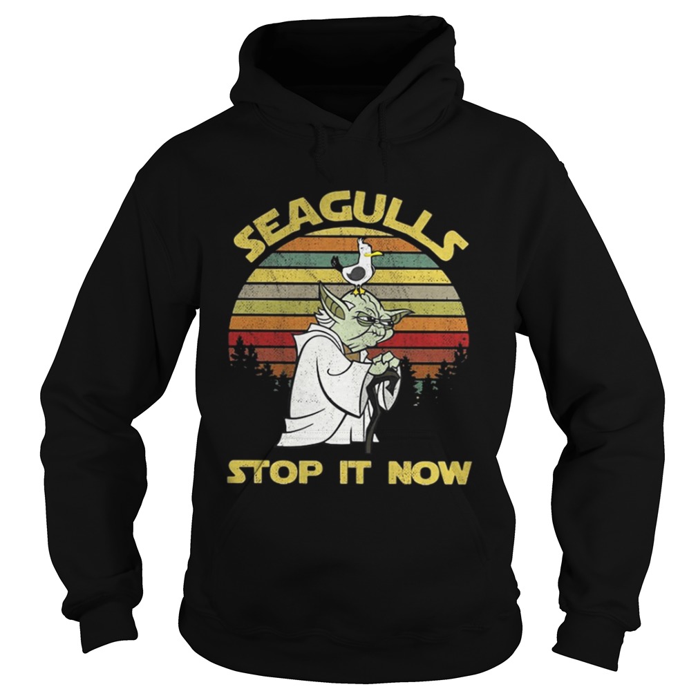 Baby Yoda Hoodie, Yoda Seagulls Stop It Now Hoodie