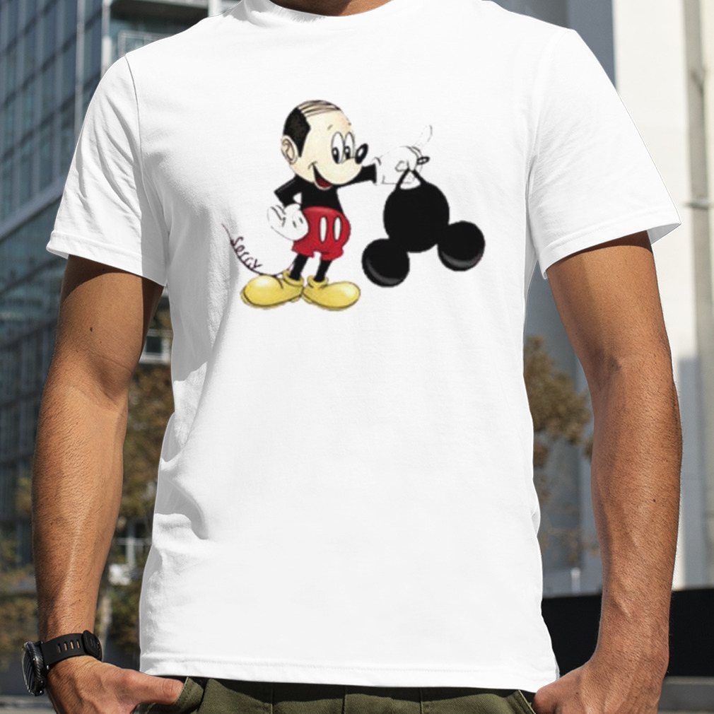 Bald Mickey Mouse Ears Meme Shirt