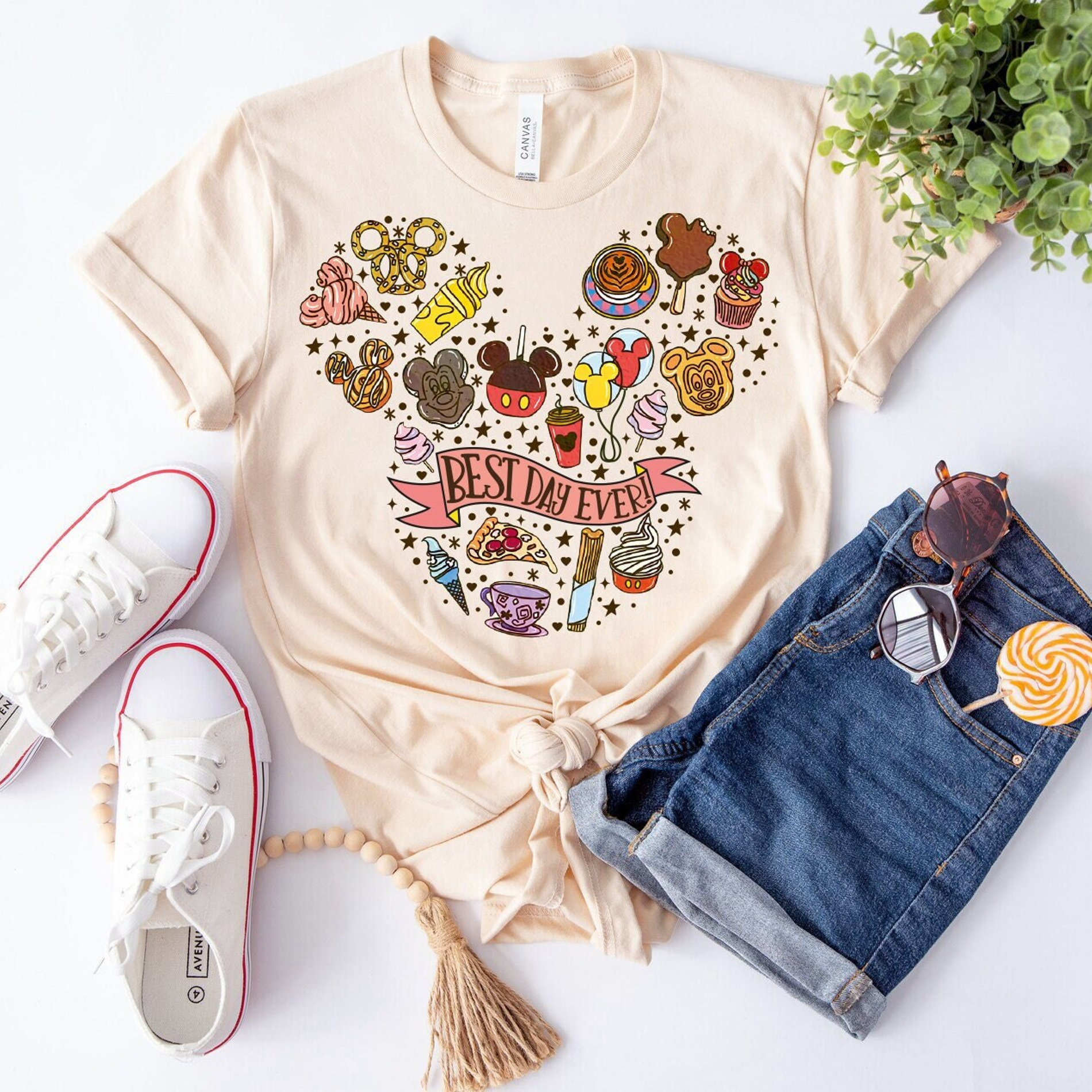 Best Day Ever Colorful Snacks Shirt, Disney Shirt, Mouse Shirt, Cute Disney Shirt