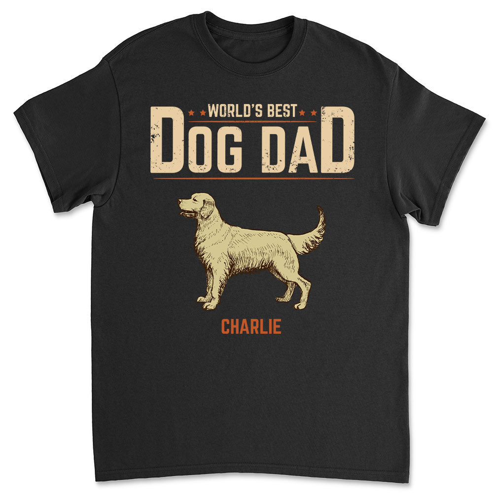 Best Dog Dad Vintage T-Shirts