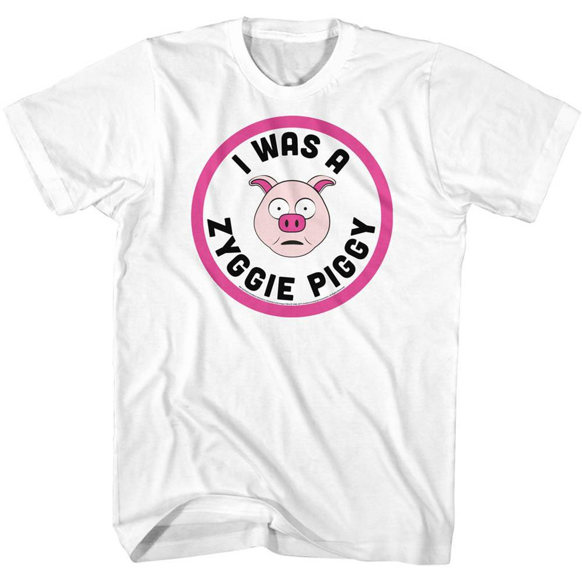 bill and ted zyggie piggy white adult t shirt 1990 n53vm