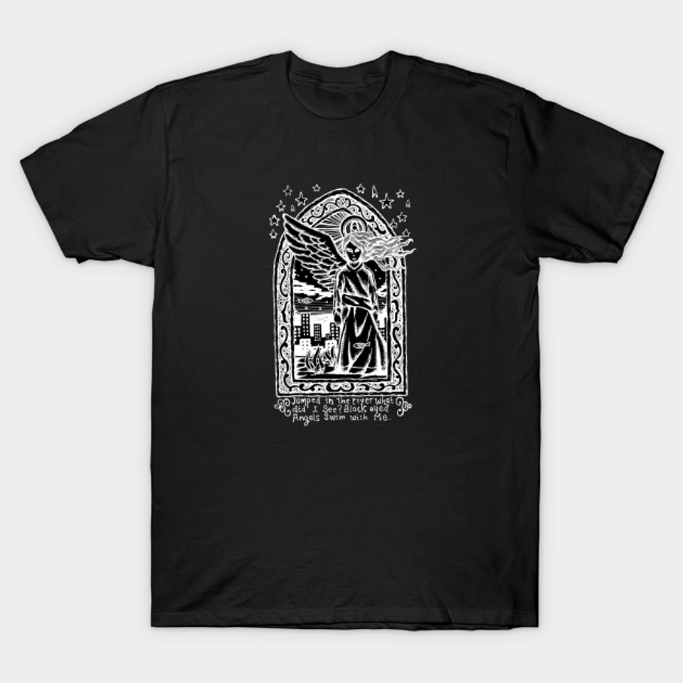 New Black Eyed Angels Inverted Radiohead T-Shirt