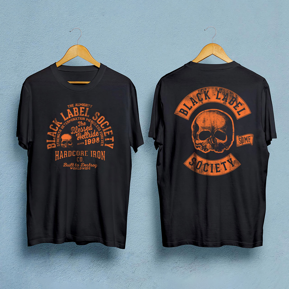 Black Label Society Zakk Wylde Orange Print Tee T-Shirt