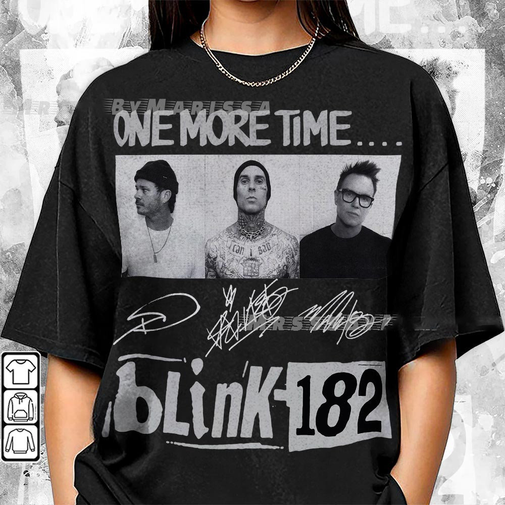 Blink 182 One More Time 90S Music Shirt, Bootleg Boy Band Vintage 90S Y2K , 2024 Tour Pierce The Veil 2410M Mlud