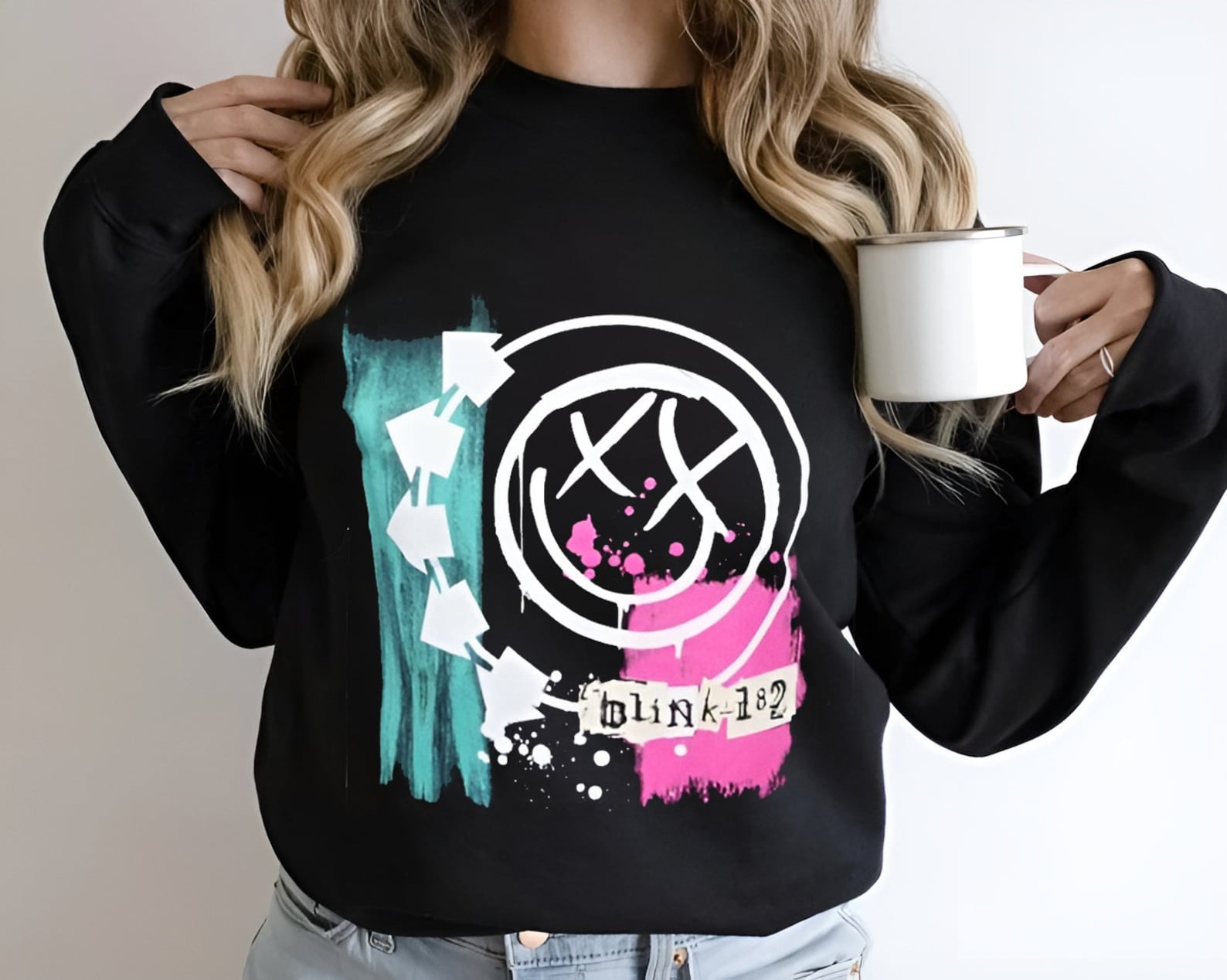 Blink 182 Vintage Sweatshirt, Blink 182 Sweatshirt, Blink 182 Concert Sweatshirt