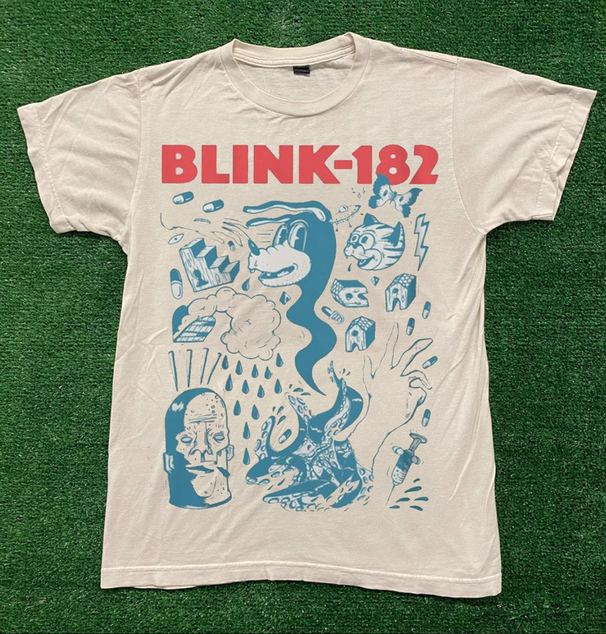 Blink Vintage 182 Shirt, Blink Tshirt ,World Tour Shirt, Music Shirt