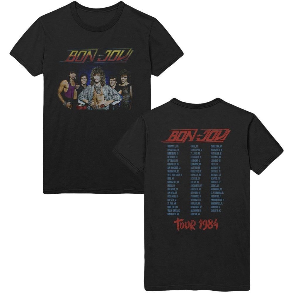 Bon Jovi Adult T-Shirt - Tour 84