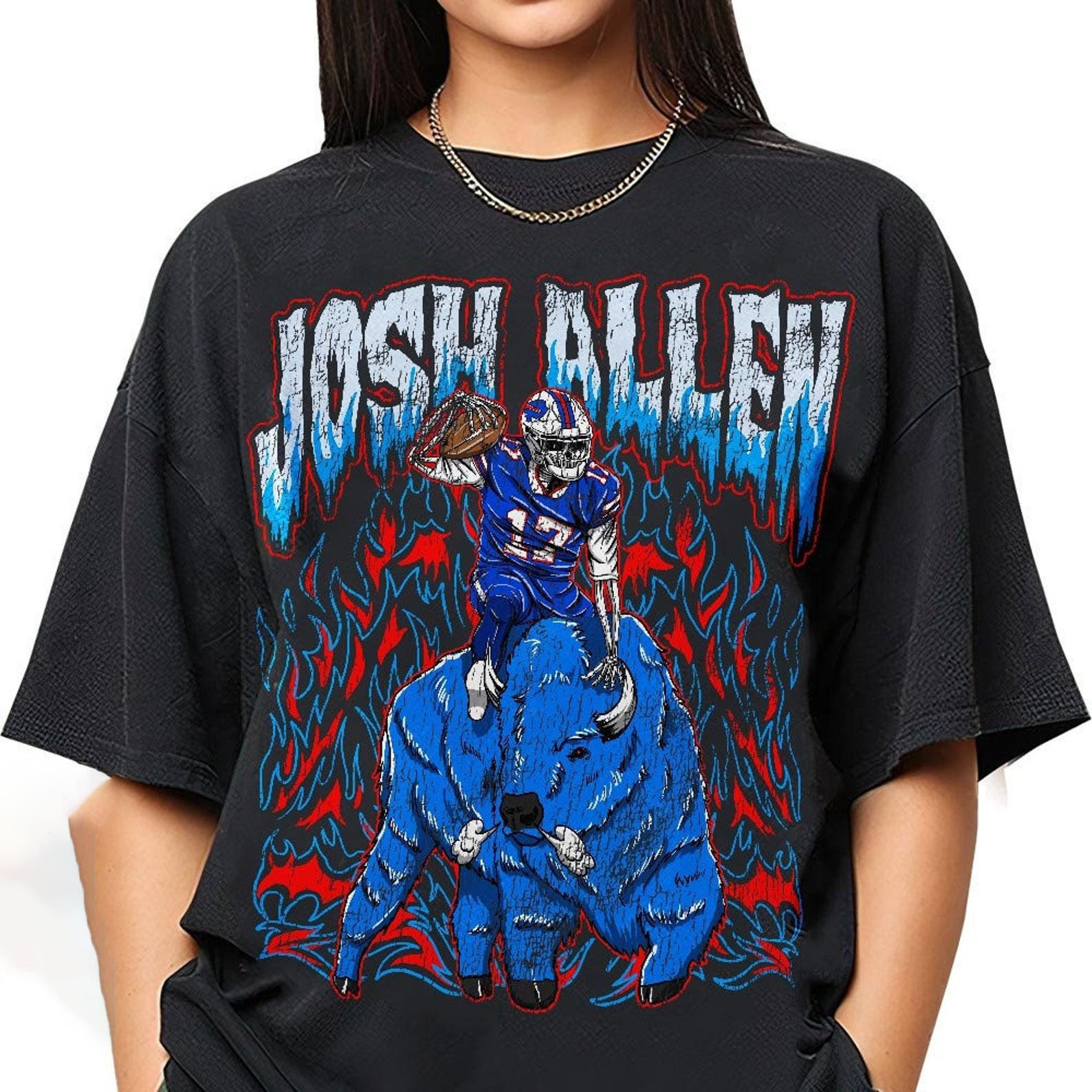 Buffalo Football Shirt, Josh Allen Shirt, Skeleton Football Shirt