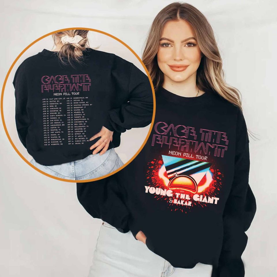 Cage The Elephant Neon Pill Tour 2024 Sweatshirt