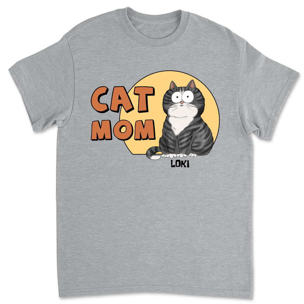 Cat Mom Circle T-Shirts