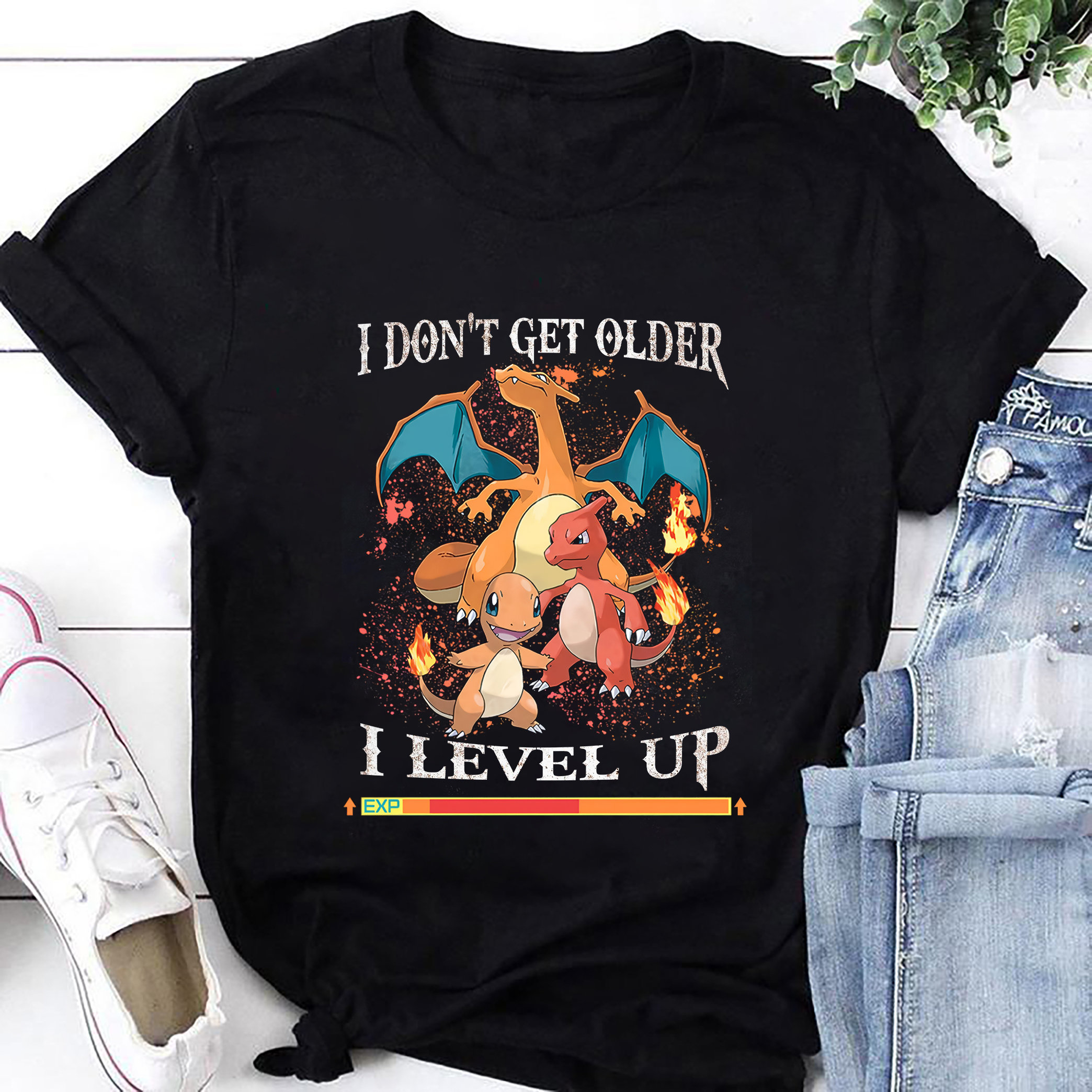 Charizard Pokemon I DonT Get Older I Level Up T-Shirt, Charizard Shirt