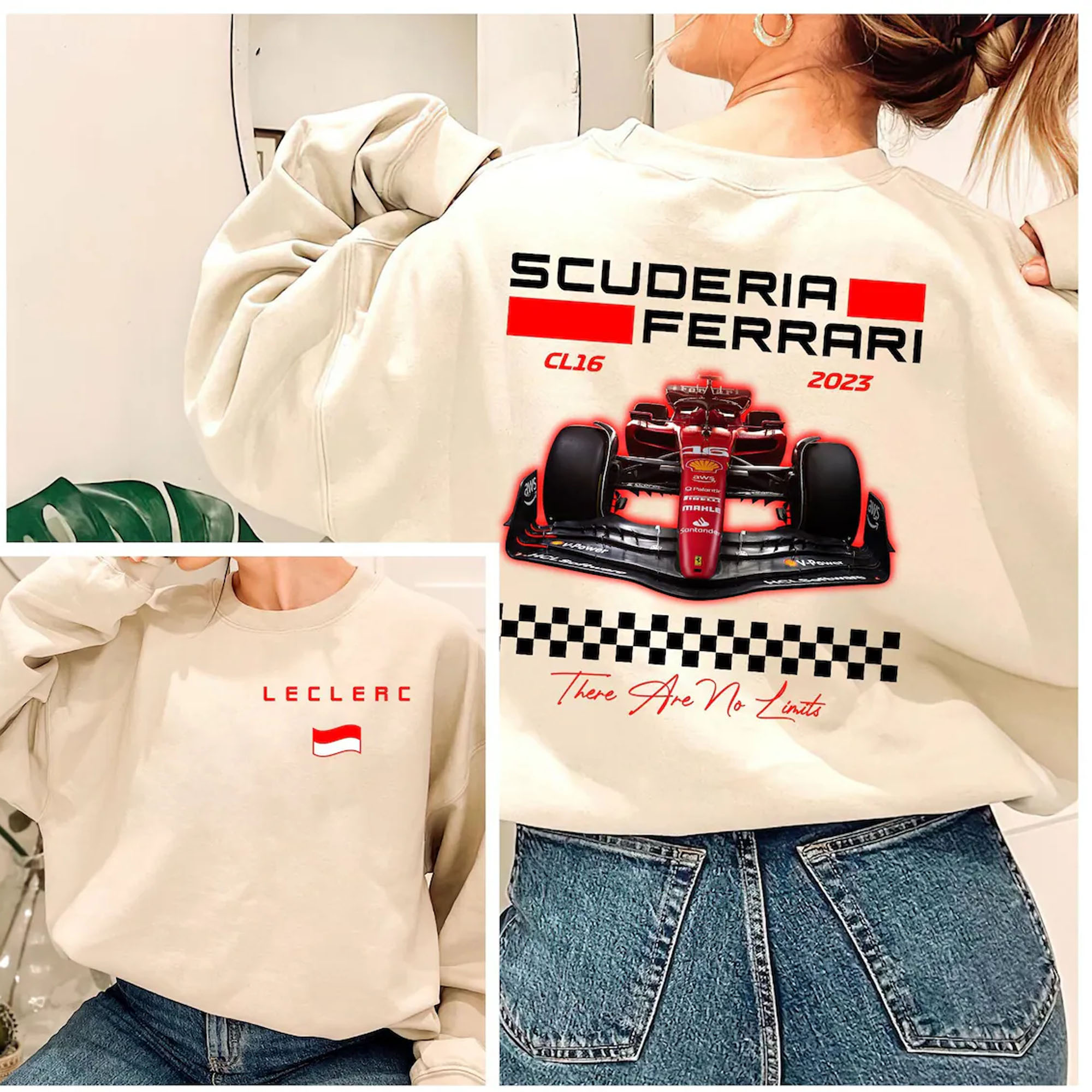 Charles Leclerc Formula One Sweatshirt, F1 Two Sides Shirt, Charles Leclerc Shirt, Charles Leclerc Sweater