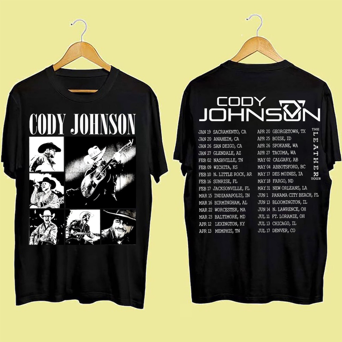 Cody Johnson Tour 2024 Shirt, Cody Johnson Shirt, Premium Shirt, Ablum Music Shirt, Fan Shirt, Tour Shirt