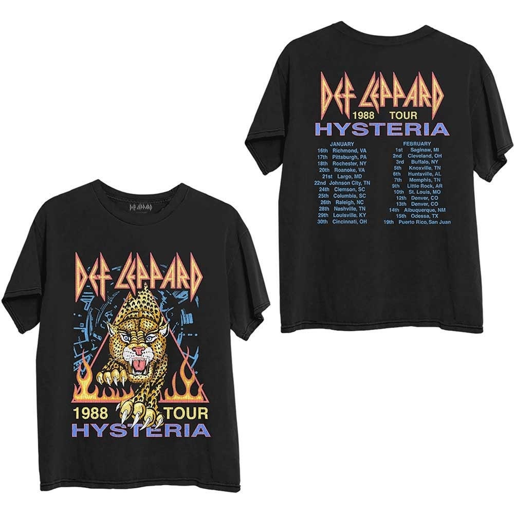 Def Leppard T-Shirt - Hysteria 88 Tour