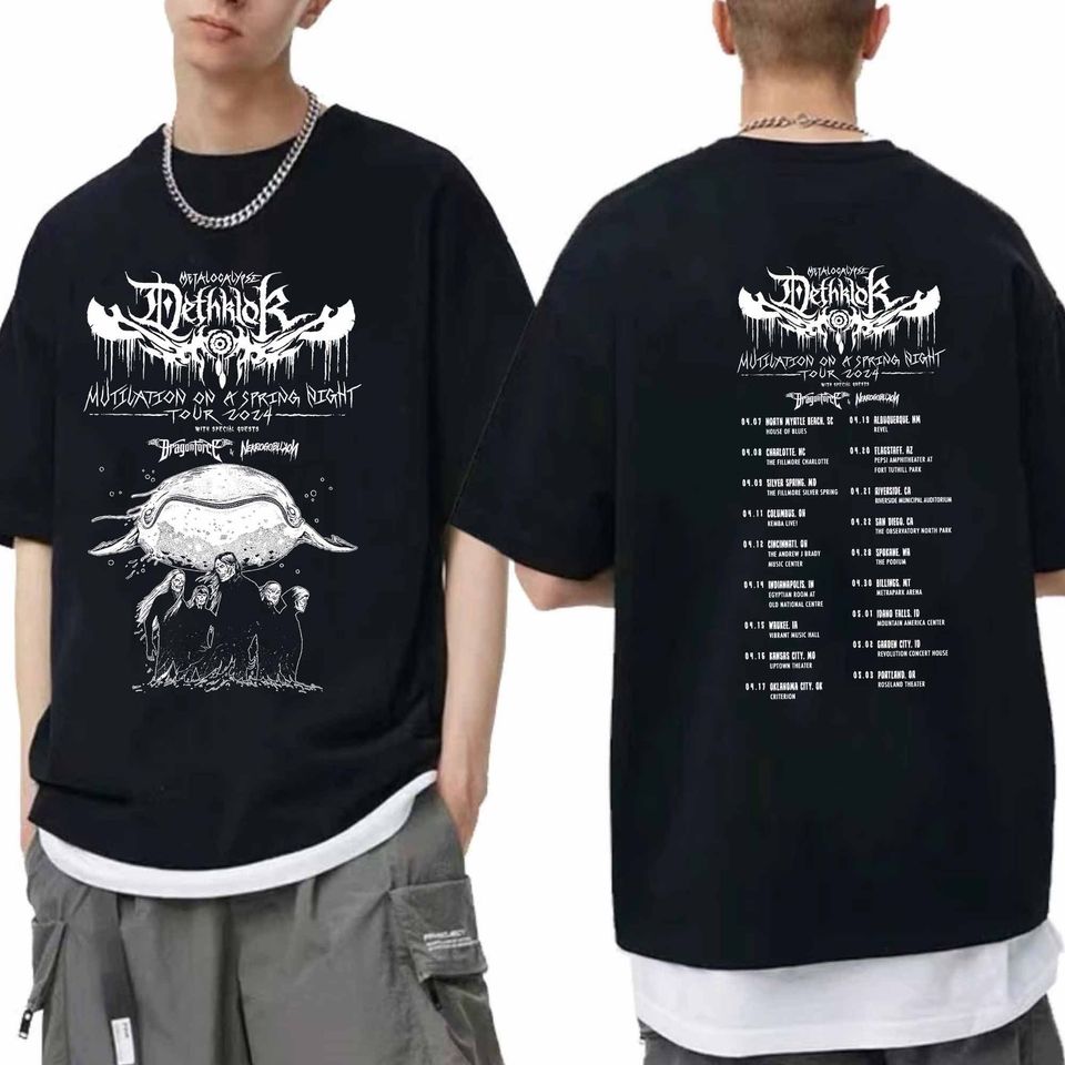 Dethklok Mutilation On A Spring Night 2024 Tour Shirt