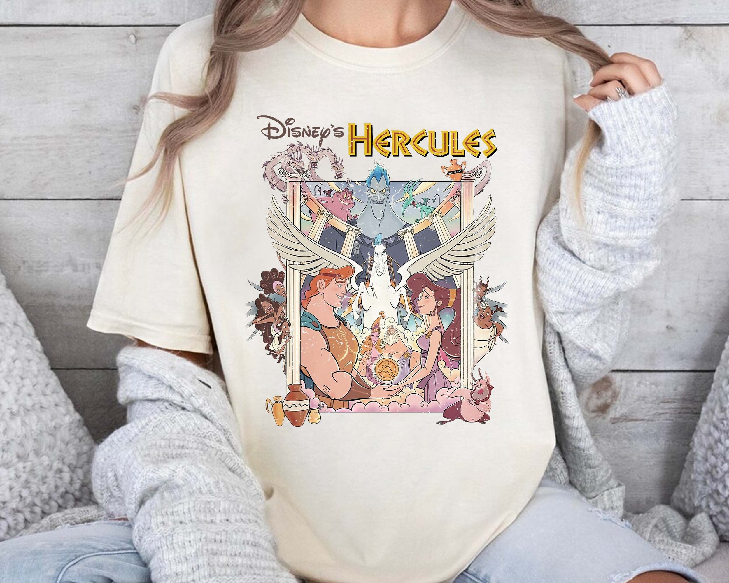 Disney Shirt Disney Hercules Shirt, Vintage Walt Disney World, Retro Hercules 1997 Shirt.