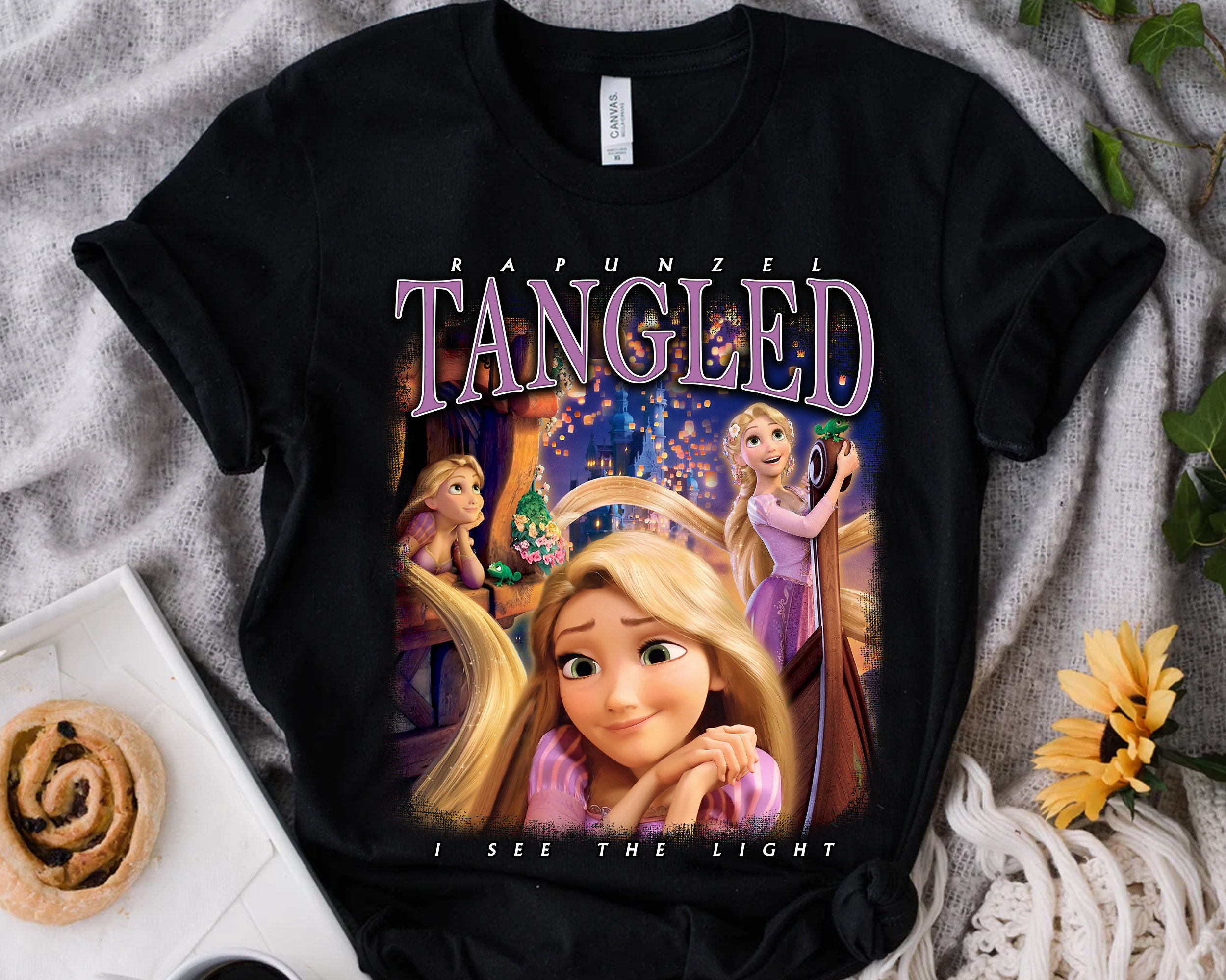 Disney Tangled Rapunzel Portrait Poster T-Shirt Unisex T-Shirt Disney Tshirt