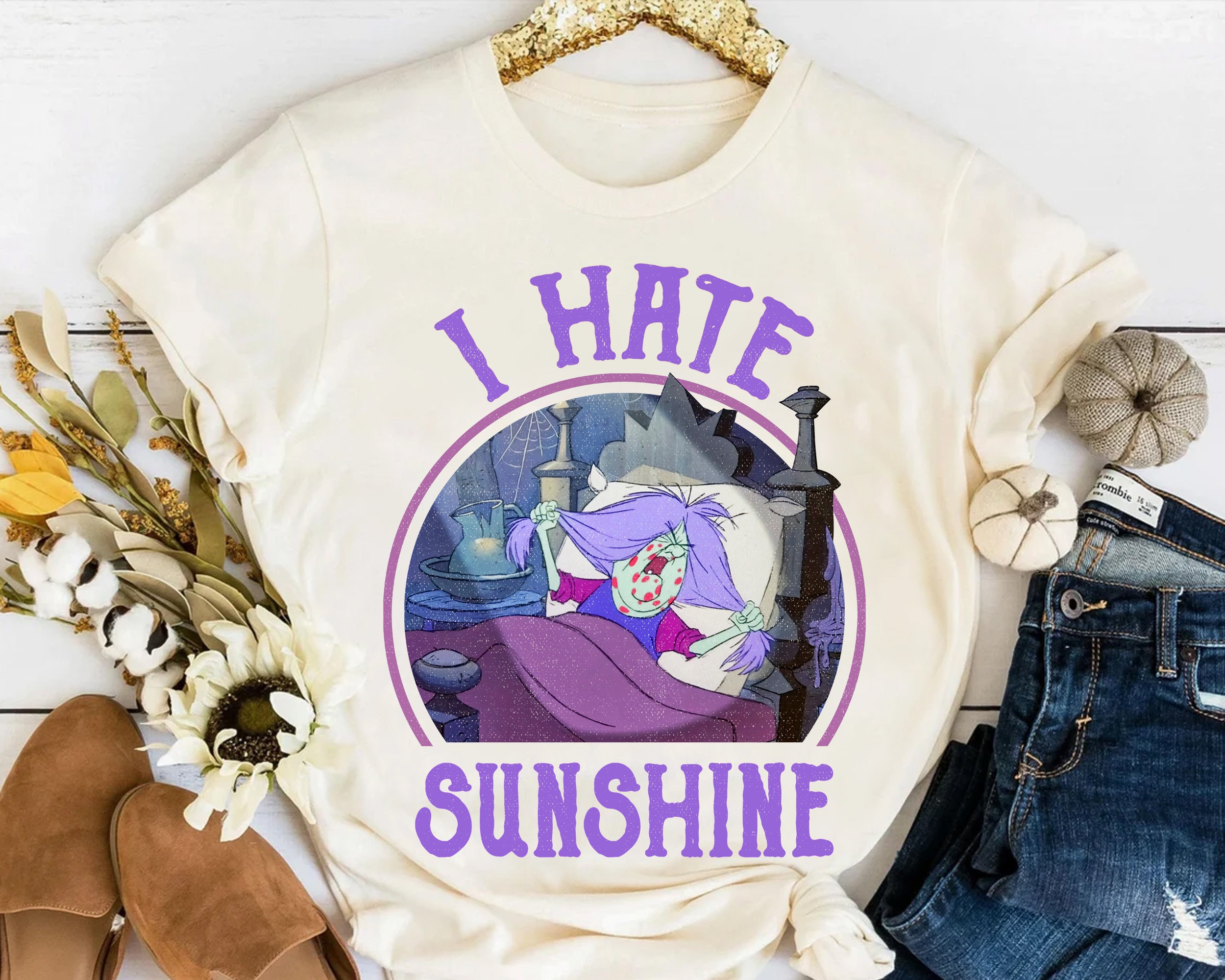 Disney Villains Mad Madam Mim I Hate Sunshine Retro Shirt, Disney Tshirt