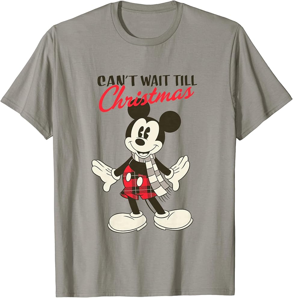 Disney Vintage Mickey Mouse Christmas T-Shirt T-Shirt, Disney Shirt, Premium Shirt