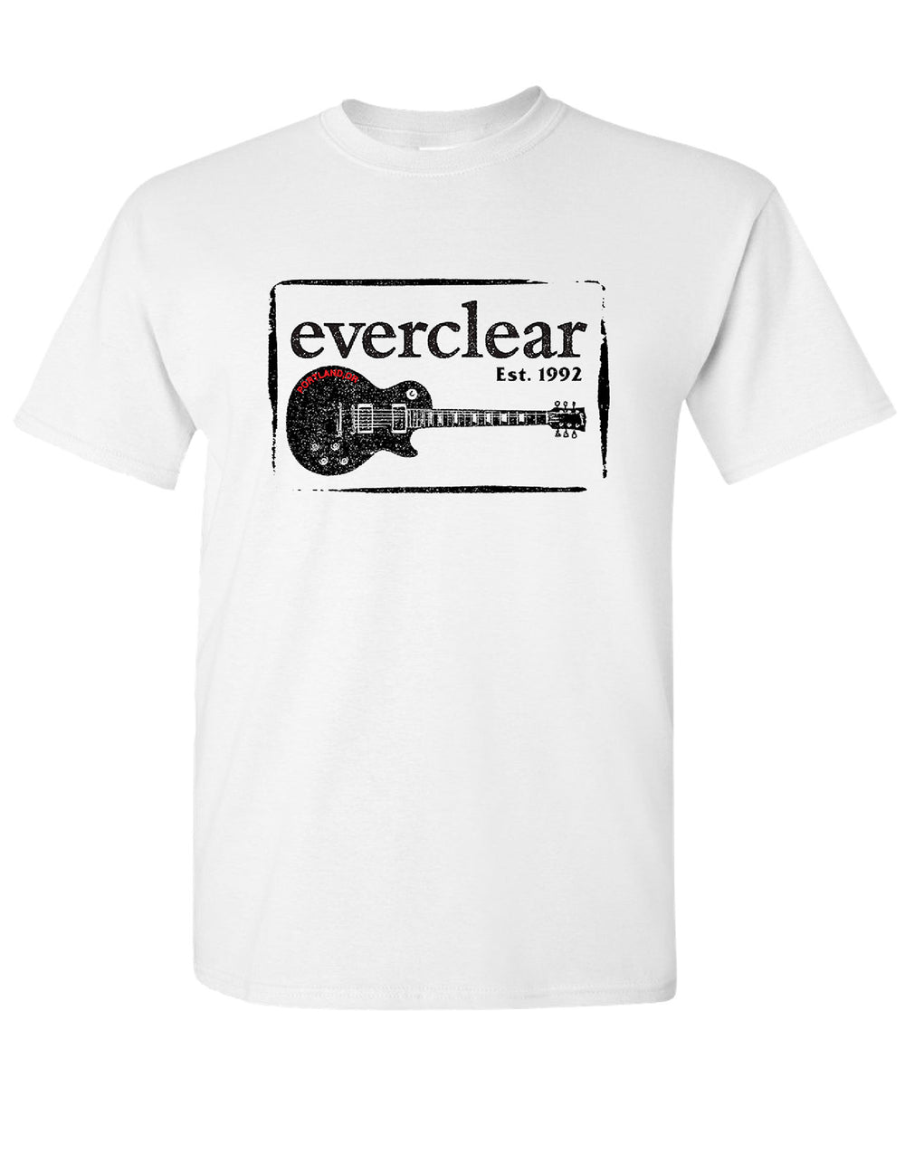 New Everclear White Portland Guitar Shirt
