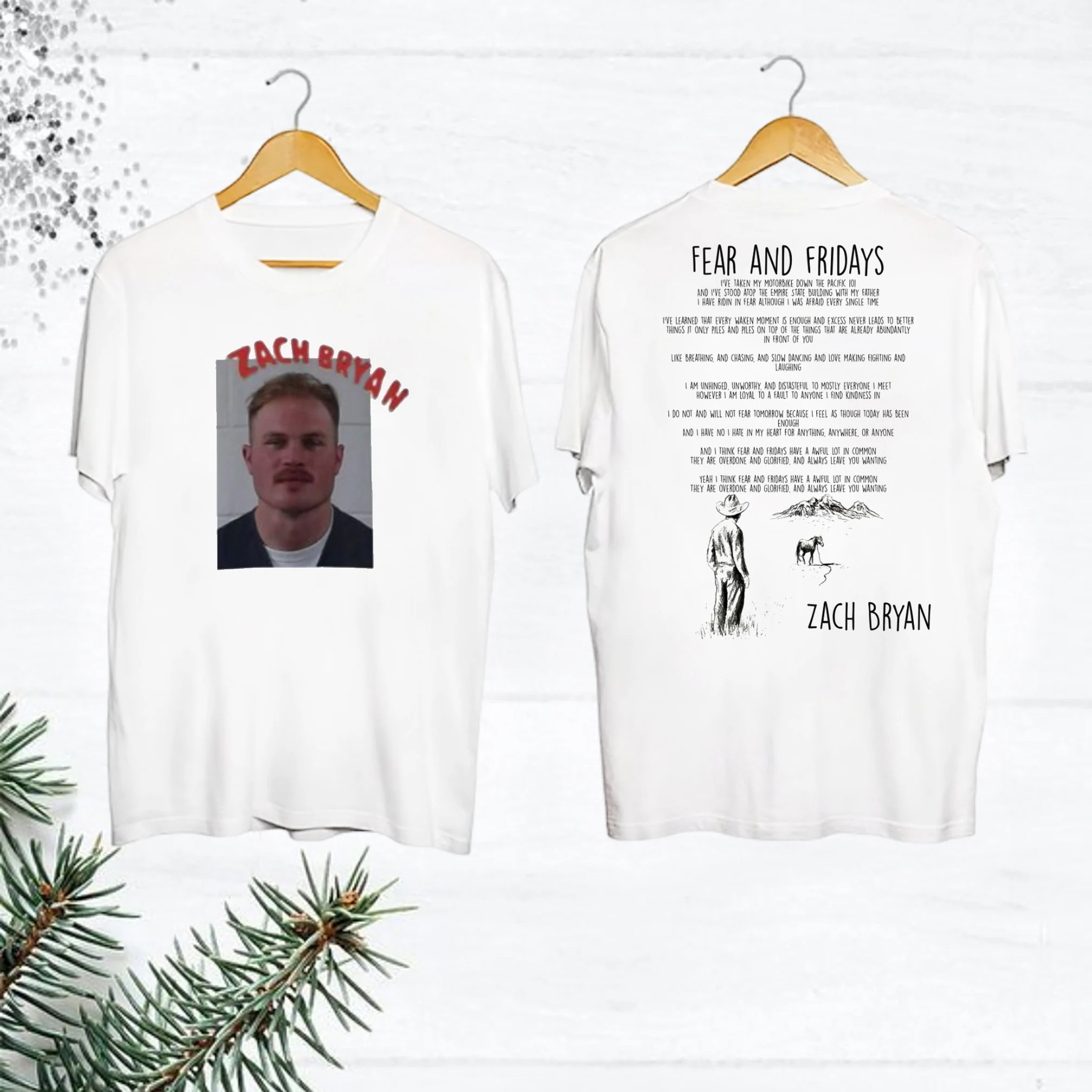 New Fear And Fridays Zach Bryan Tour 2024 Shirt