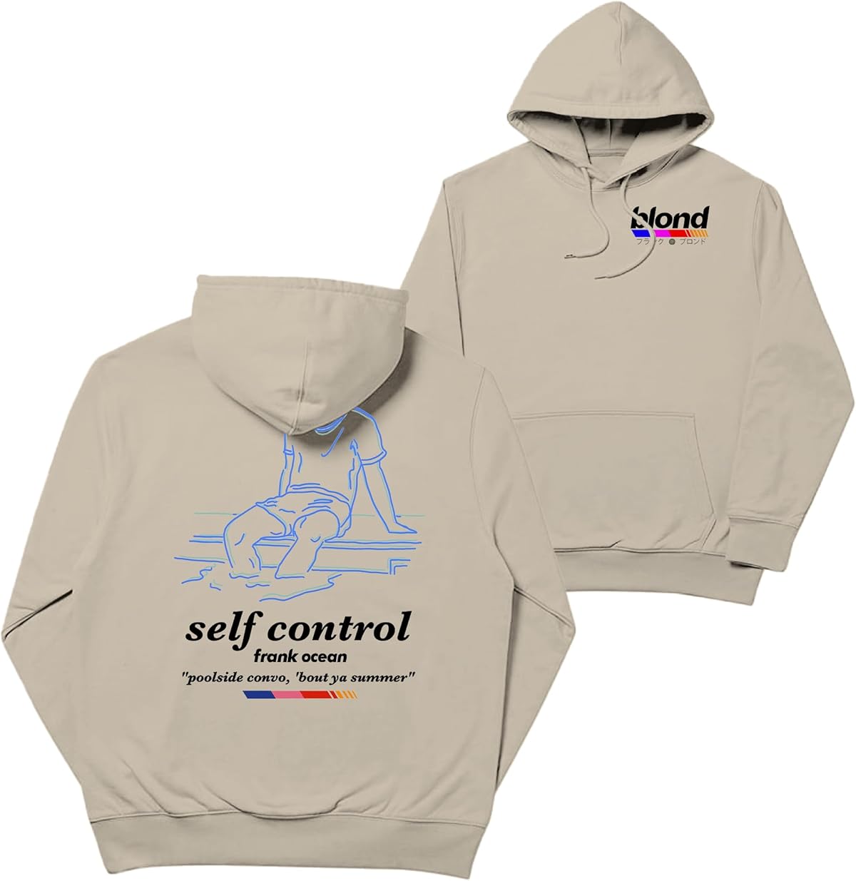 Generic Frank Rapper Ocean Hoodies, Blond Hoodie Self Control Retro Style